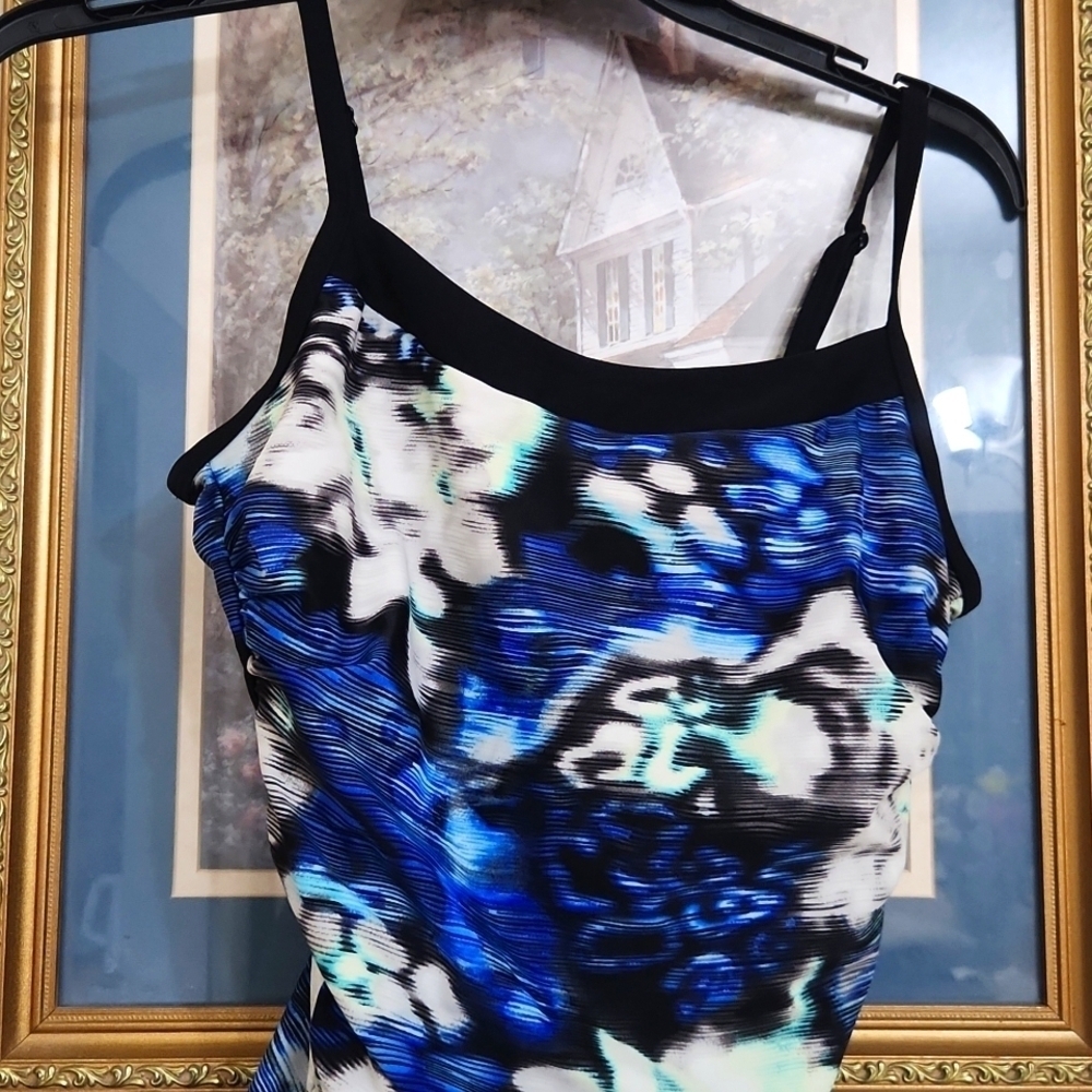 Christina Black and White Swimsuit Size 10 Medium Beach Pool Party Cruise - Picture 2 of 9